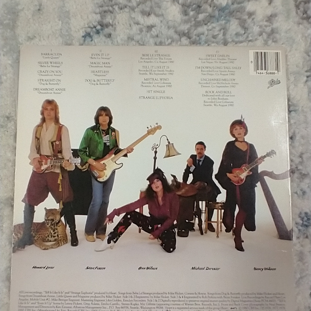 Heart Greatest Hits / Live Vinyl Record LP Album - Picture 3 of 12